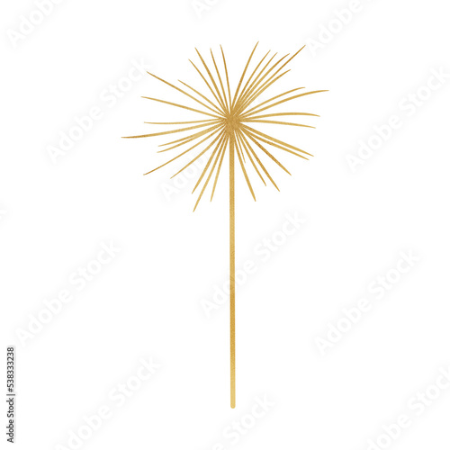 Gold Metallic Firework Stick