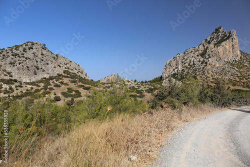 road in the mountains, nortern Cyprus
