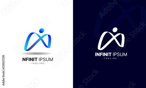 Infinity I logo Abstract Minimalist