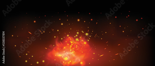  Fire And Sparks Background