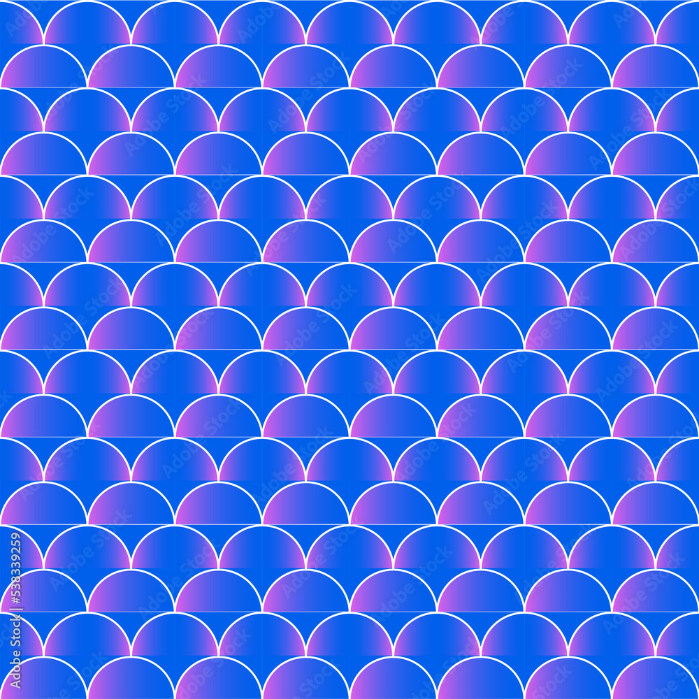 blue seamless pattern with circles