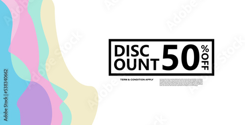 Colorful abstract geometric or fluid banner template. Giveaway, discount, cash back, gift card, and member card bonus design template.