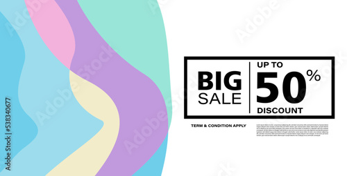 Colorful abstract geometric or fluid banner template. Giveaway, discount, cash back, gift card, and member card bonus design template.