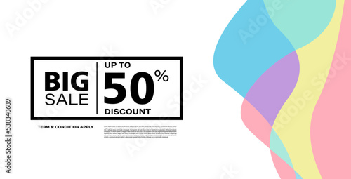 Colorful abstract geometric or fluid banner template. Giveaway, discount, cash back, gift card, and member card bonus design template.