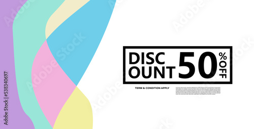 Colorful abstract geometric or fluid banner template. Giveaway, discount, cash back, gift card, and member card bonus design template.
