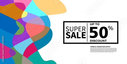 Colorful abstract geometric or fluid banner template. Giveaway, discount, cash back, gift card, and member card bonus design template.