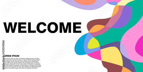 Colorful abstract geometric or fluid banner template. Giveaway, discount, cash back, gift card, and member card bonus design template.