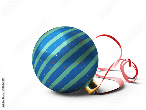 Christmas Ball is On Isolated Background