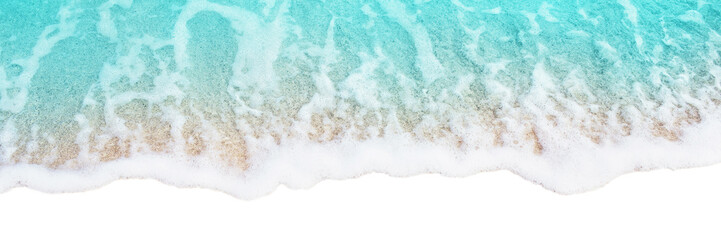 Ingelijste posters Bibliotheek Ocean blue wave isolated on transparent background. PNG photo for your design  © Oleandra9