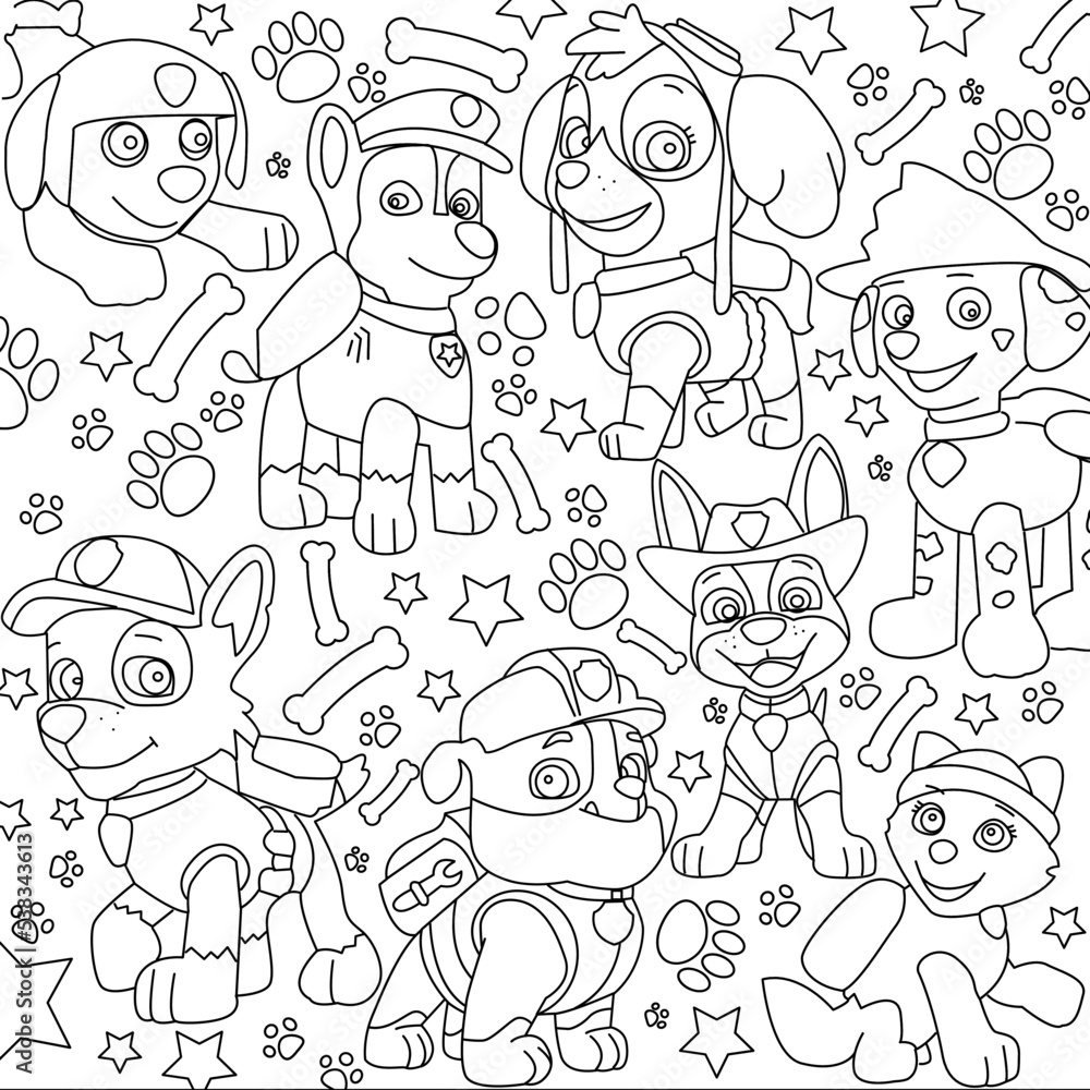 Paw patrol children’s coloring book