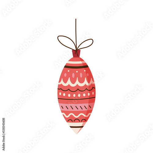 Christmas cute balloon vector illustration