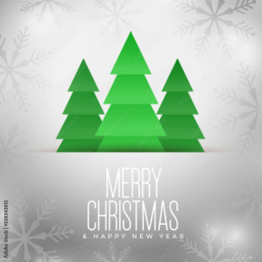 merry christmas grey background with xmas tree design merry christmas grey background with xmas tree design