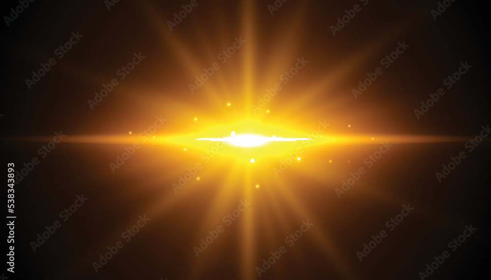 Black background with glowing light rays effect design