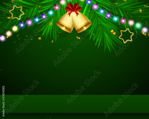 decorative merry christmas occasion background with text space