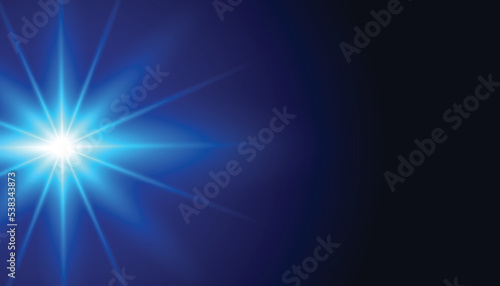 Blue background with shiny glowing light effect design