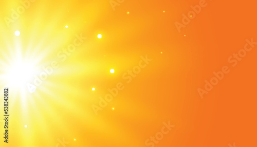 Orange background with glowing light effect design
