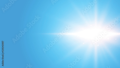 Blue background with glowing flare effect design
