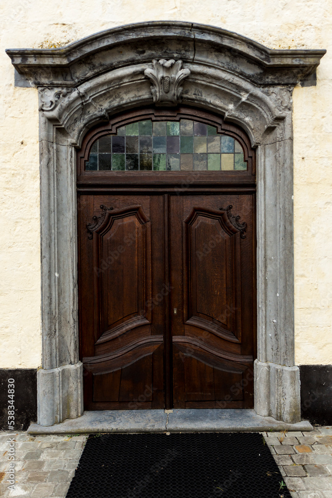 Chapel door made of wood