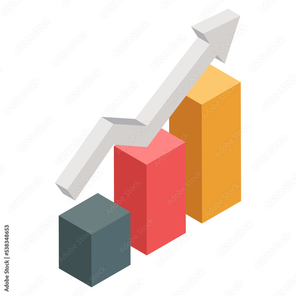 Perfect design icon of growth chart Perfect design icon of growth chart