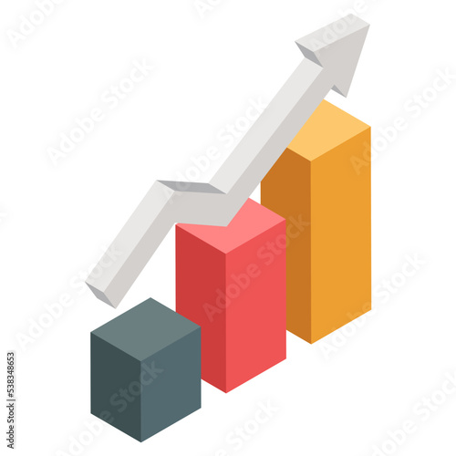Perfect design icon of growth chart 