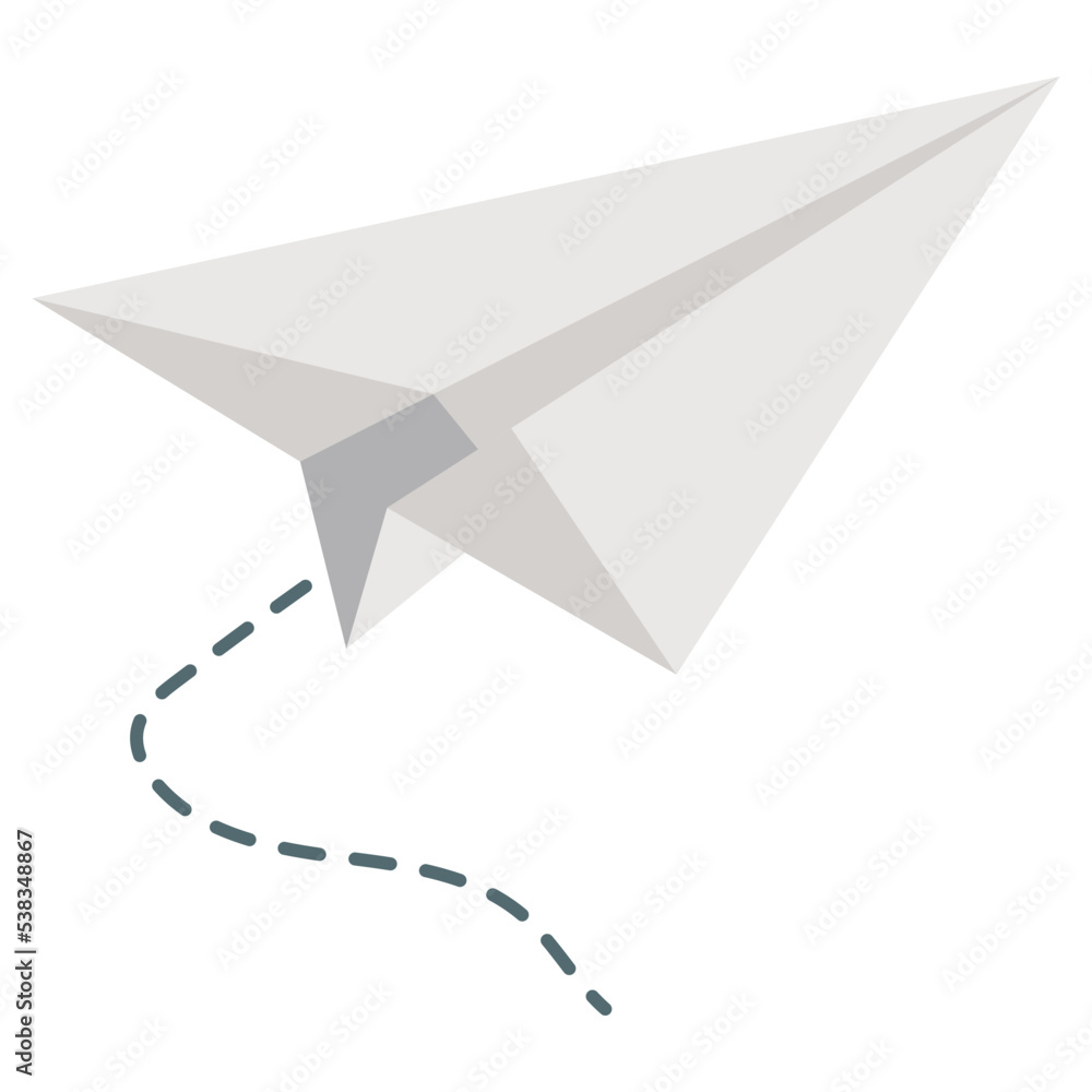 Editable design icon of paper plane