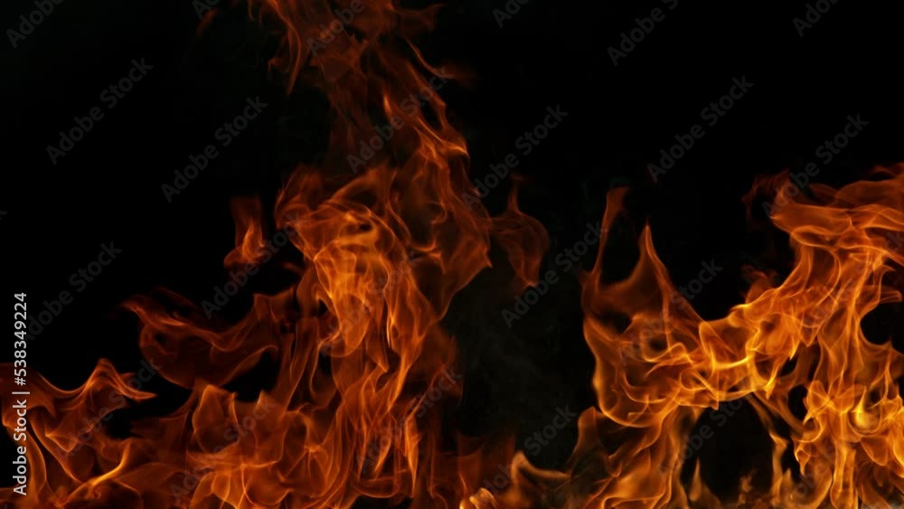 Super slow motion of fire line isolated on black background. Filmed on high-speed cinema camera, 1000fps. Super slow motion of fire line isolated on black background. Filmed on high-speed cinema camera, 1000fps.
