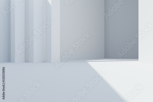 room with window 3d render illustration wallpaper building and architecture
