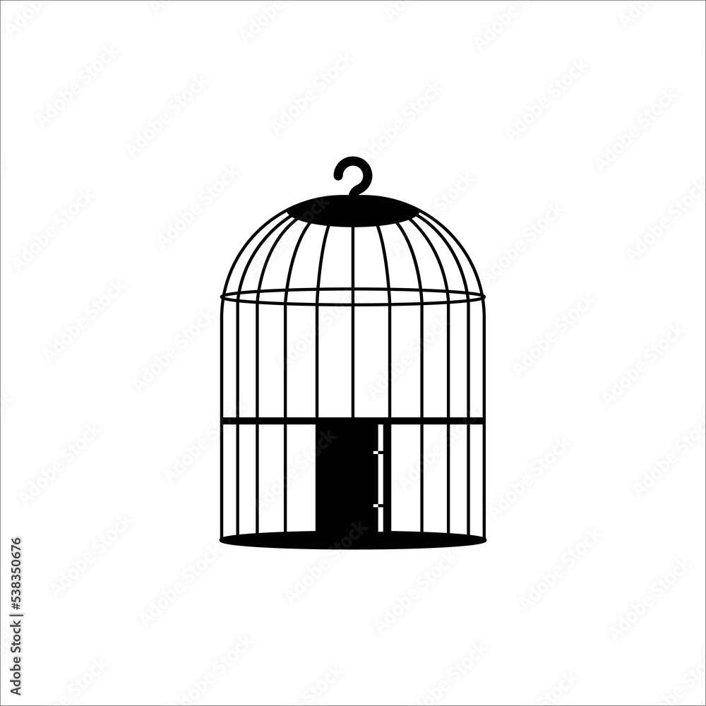Trap door pet cage icon Trap door pet cage icon