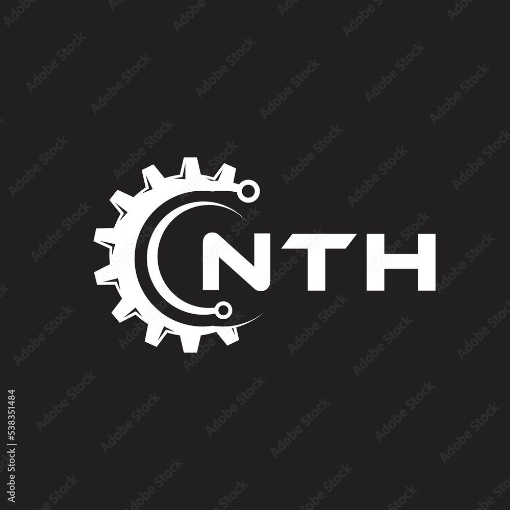 NTH letter technology logo design on black background. NTH creative initials letter IT logo concept. NTH setting shape design.
NTH letter technology logo design on black background. NTH creative initials letter IT logo concept. NTH setting shape design.