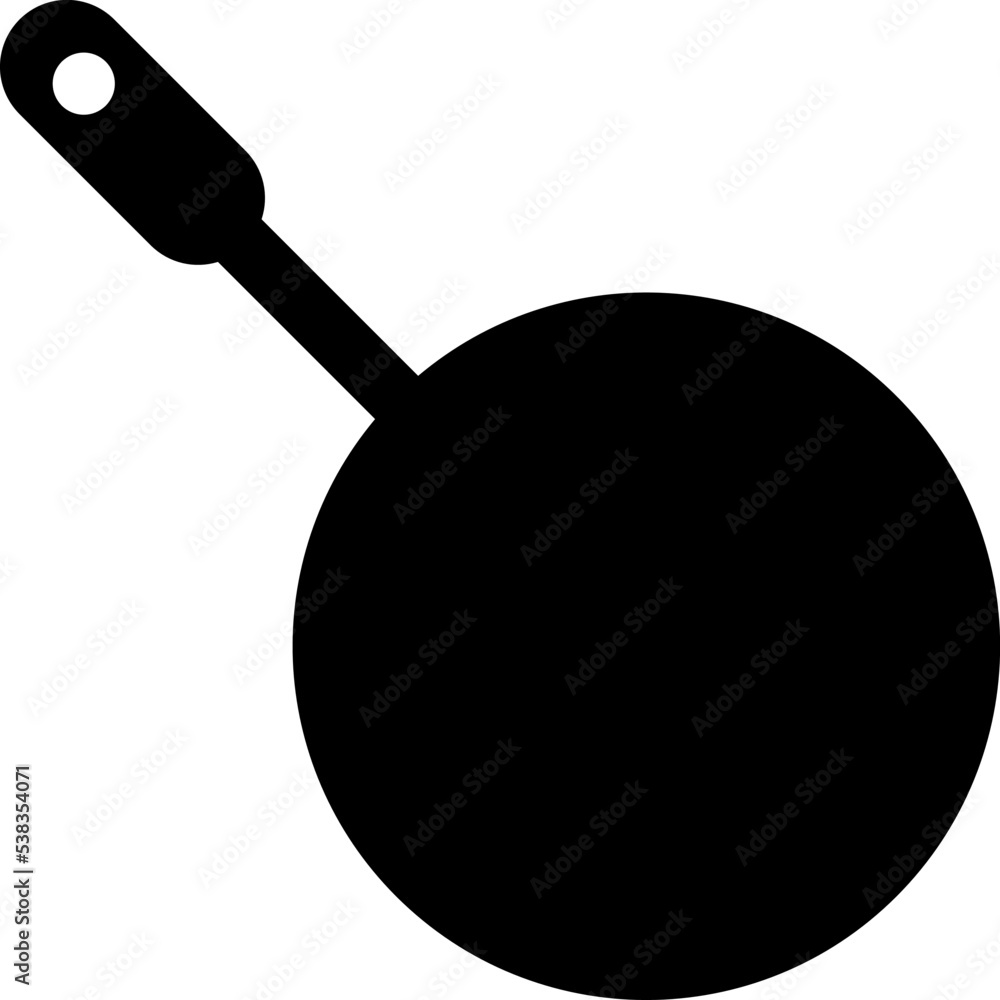 Frying pan icon in trendy flat style isolated on background..eps Frying pan icon in trendy flat style isolated on background..eps