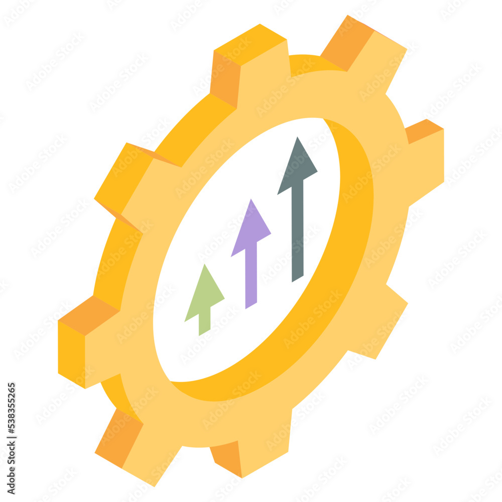 Vector design of arrows setting 