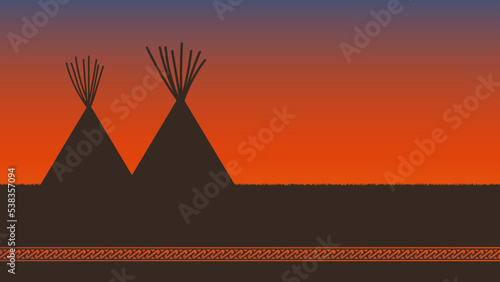 National native american heritage day background
