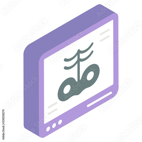 Modern technology icon of radiology 