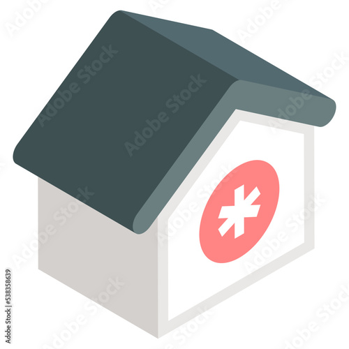 Modern design icon of dispensary