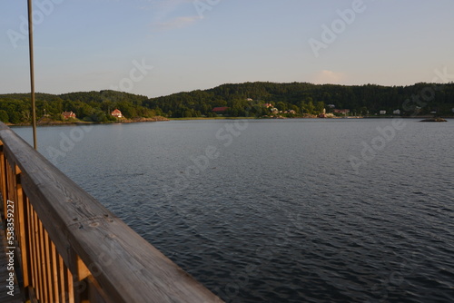 wooden bridge over lake in Udevalla, Sweden © danieldefotograaf