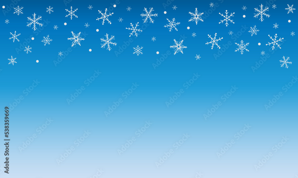 Winter snowflake greeting banner with blue background merry christmas Winter snowflake greeting banner with blue background merry christmas