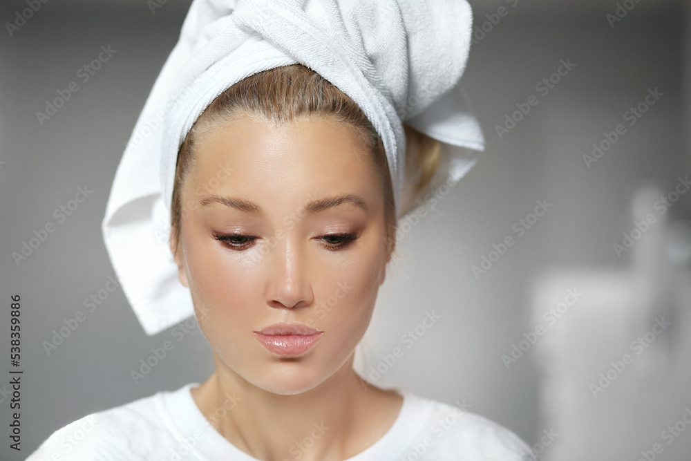 Shot of a beautiful woman.Middle aged woman portrait, cosmetology concept. Shot of a beautiful woman.Middle aged woman portrait, cosmetology concept.