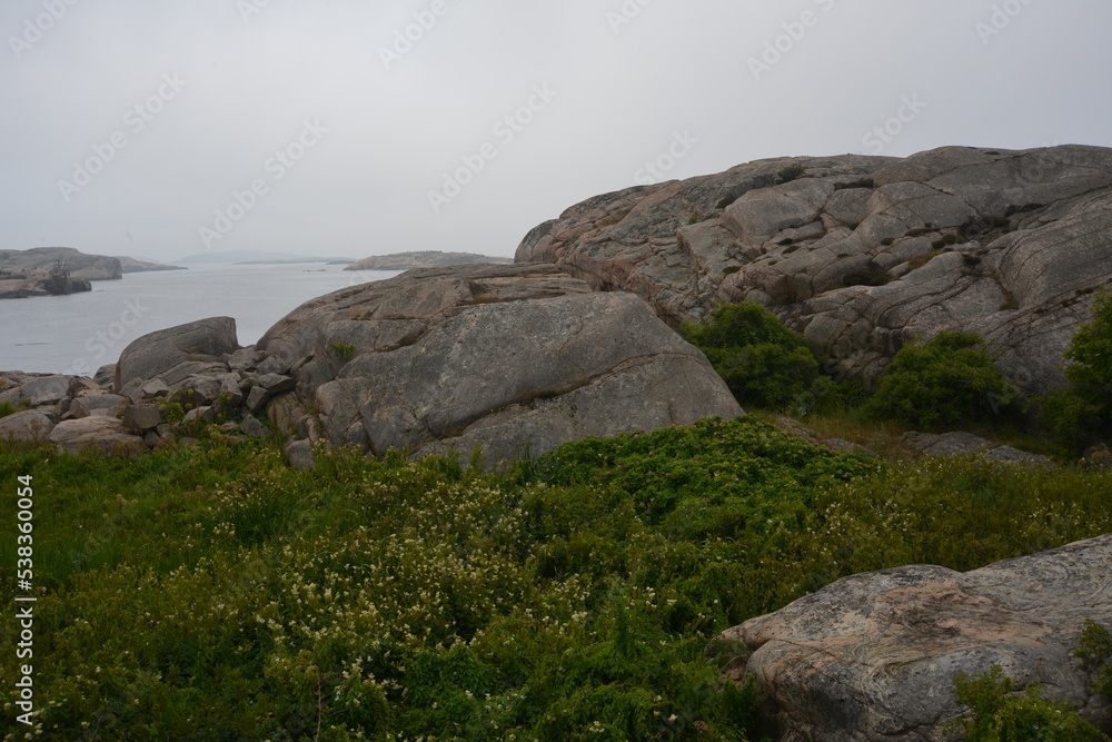 Rocky coast near Smögen, Sweden.