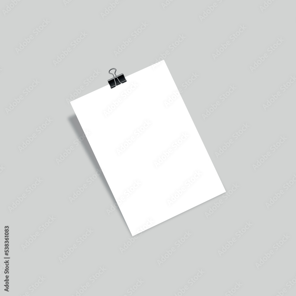 3D Render of A4 Size Paper Mockup. A4 Paper 3D Illustration. 3D Render of A4 Size Paper Mockup. A4 Paper 3D Illustration.