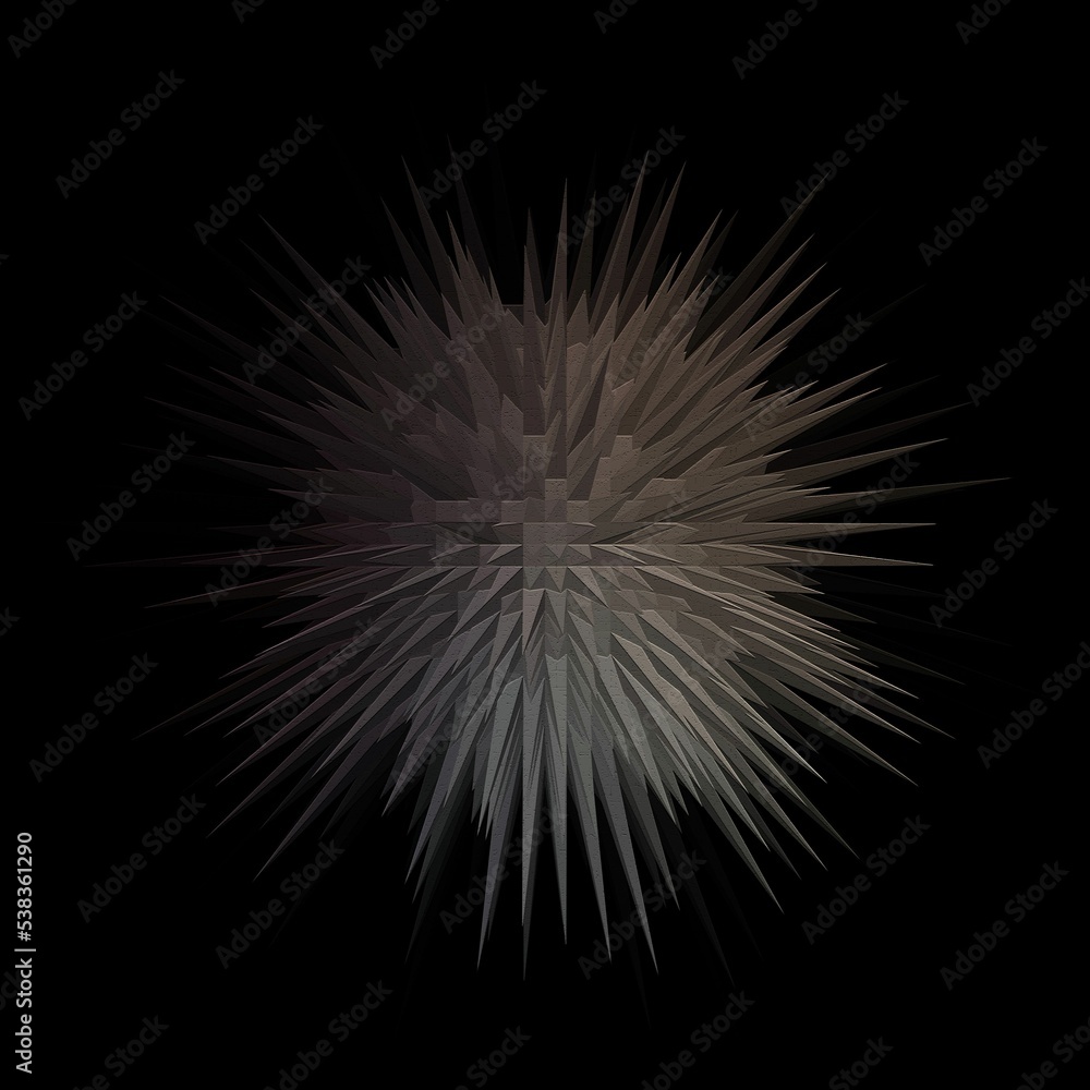 Obraz premium Sunburst wavy geometric background design. 