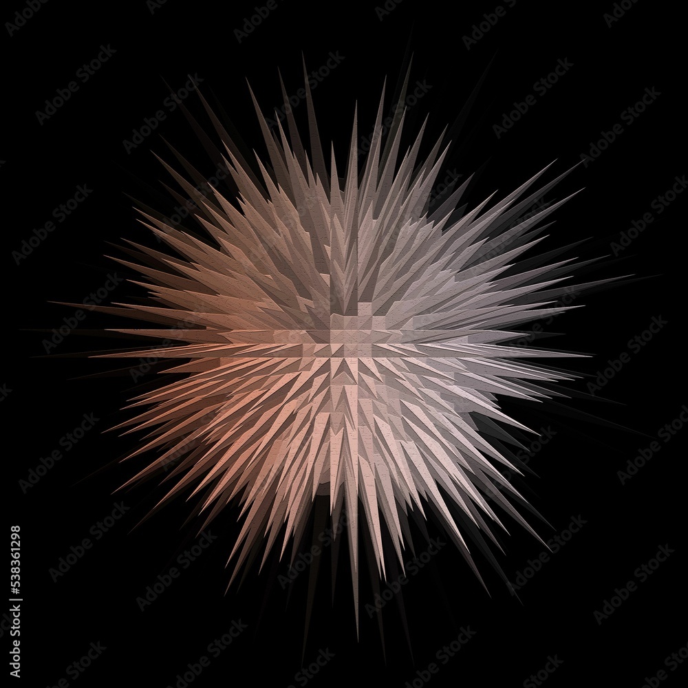 Obraz premium Sunburst wavy geometric background design. 