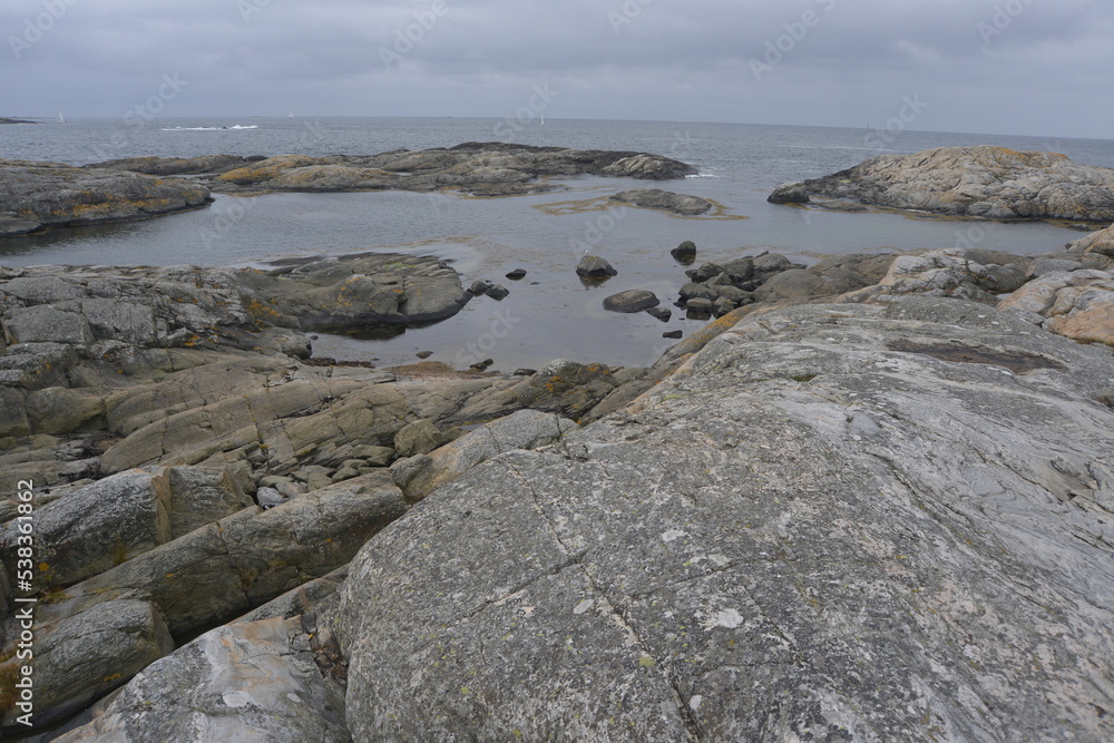 Rocky landscape near Marstrand, Sweden