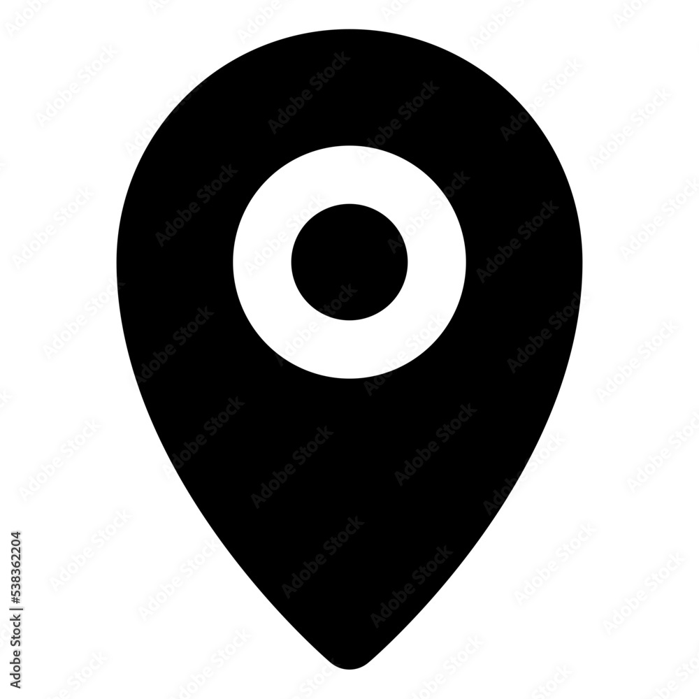 Icon Location With Style Glyph Icon Location With Style Glyph