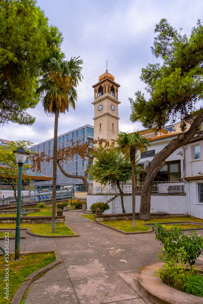 The Clock Tower in Kuvayi Milliye Museum in Balikesir City of Turkey