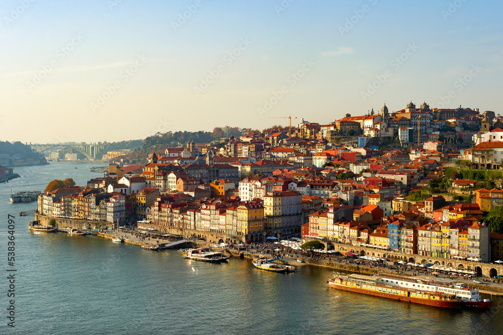 Porto cityscape Douro Ribeira Portugal