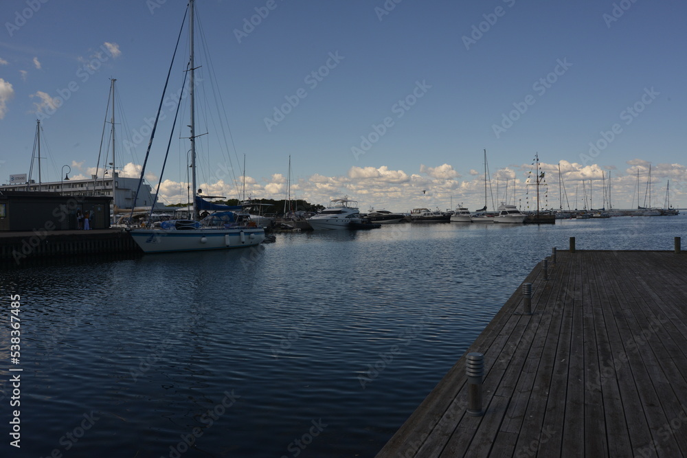 Fototapeta premium Port of Borgholm,Sweden
