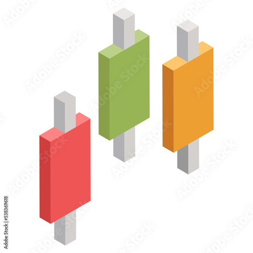 Perfect design icon of candlestick chart 