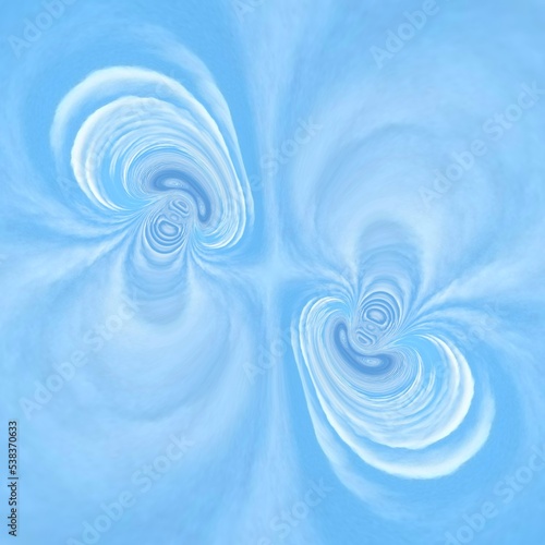 pale blue sky with white cloud pattern and design