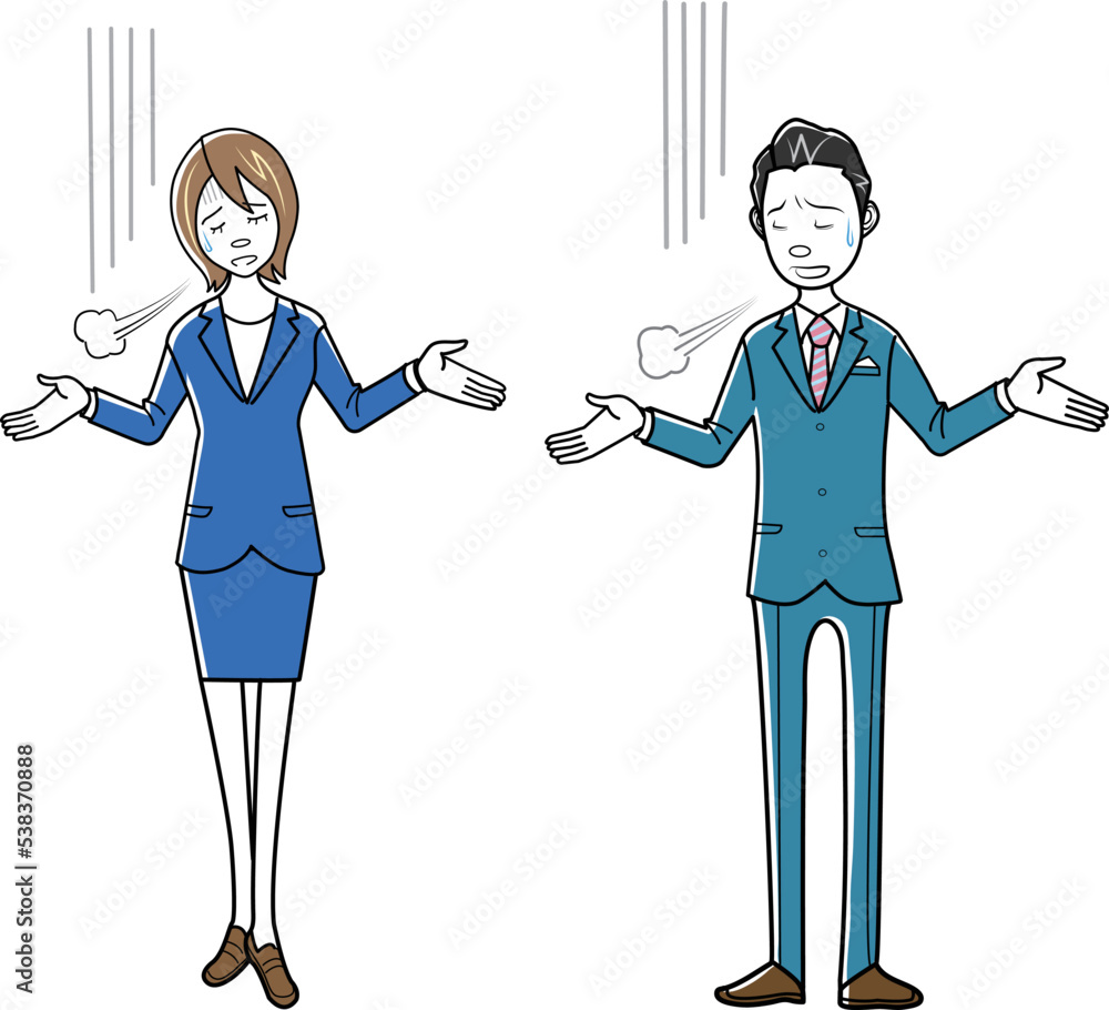 ストレスを感じるビジネスマン