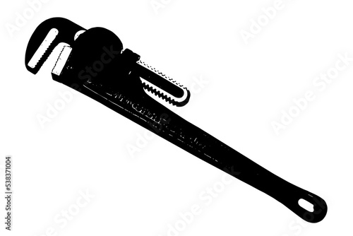 wrench isolated on white